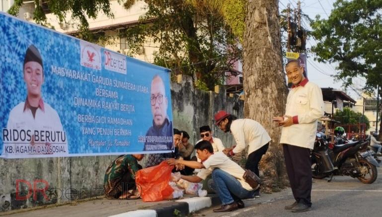 Margasu Berbagi 200 Paket Takjik Dekat Makam Pahlawan Medan