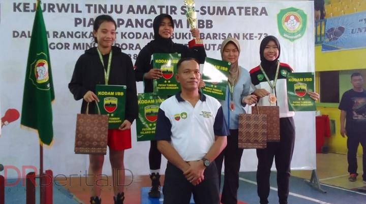 Nona Beby Cantika Sumbang Medali Emas Tinju Amatir Piala Pangdam I/BB