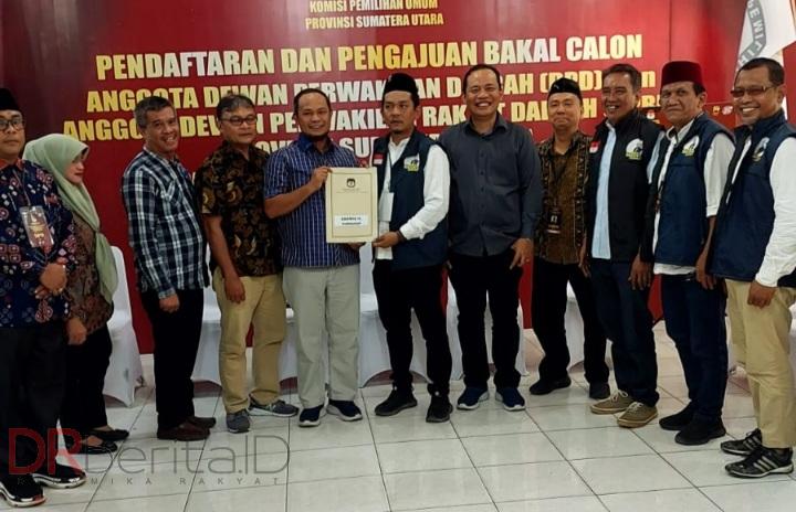 Tim UAS Kawal Darwis H Harahap Daftar ke KPU Sumut