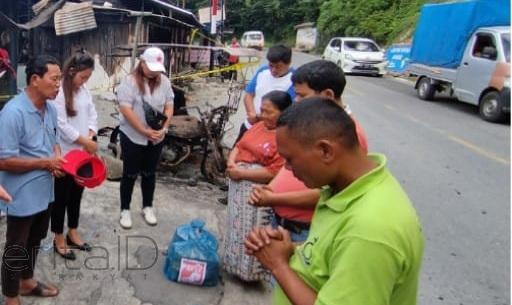 PSI Taput Bantu Korban Kebakaran di Tarutung