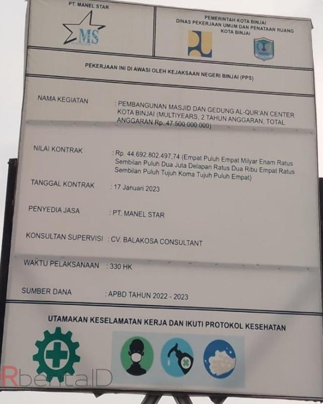 Walikota Binjai Tak Berdaya Selesaikan Masalah Pembangunan Islamic Center