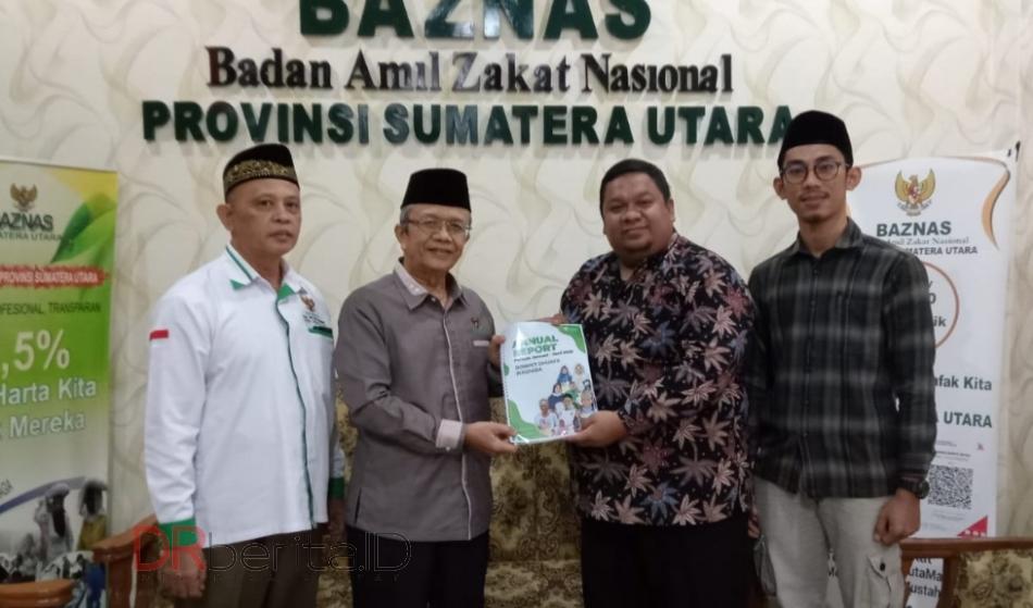 DDW Serahkan Laporan Semester I/2023 ke Baznas Sumut