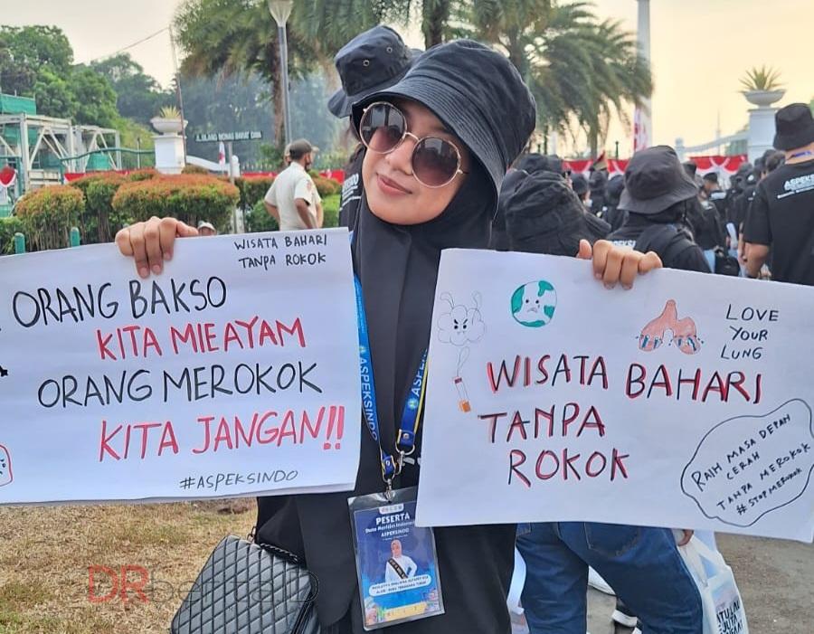Delegasi Termuda Duta Maritim Indonesia 2023 Ajak Stop Merokok di Kawasan Wisata