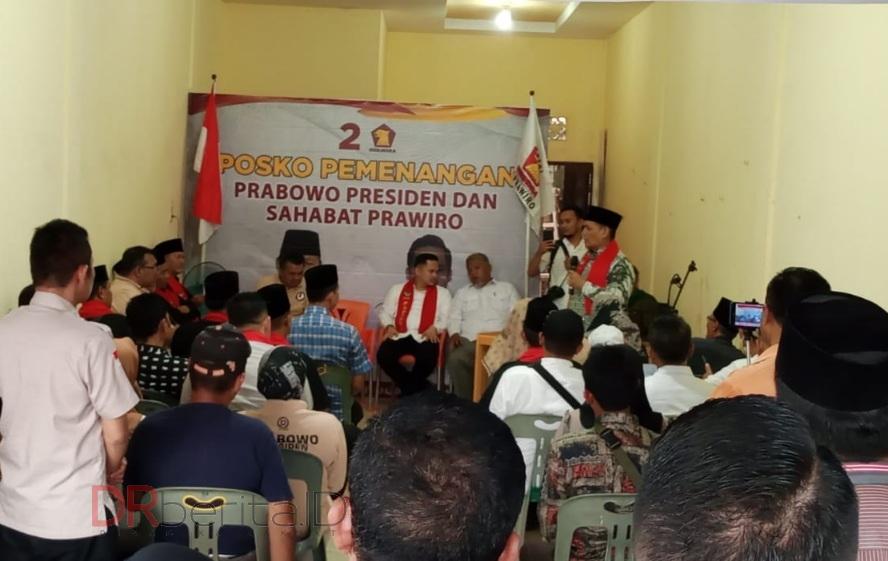 Romo Syafi'i Hadiri Peresmian Posko Prabowo Presiden 2024 di Kabupaten Asahan