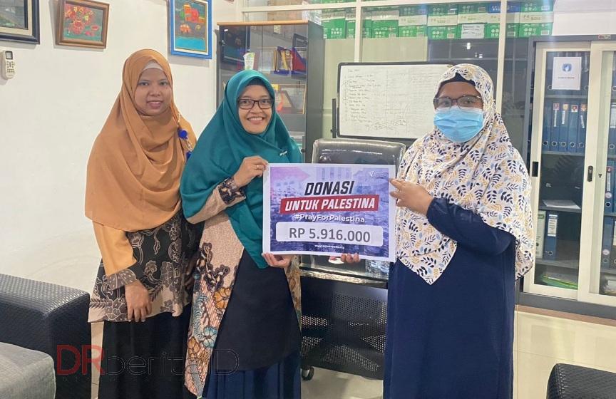 RSU Sufina Aziz Medan Serahkan Donasi Untuk Palestina
