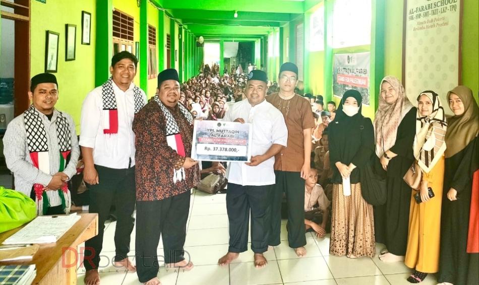 YP Muttaqin Al-Farabi Salurkan Donasi Palestina Rp37 Juta