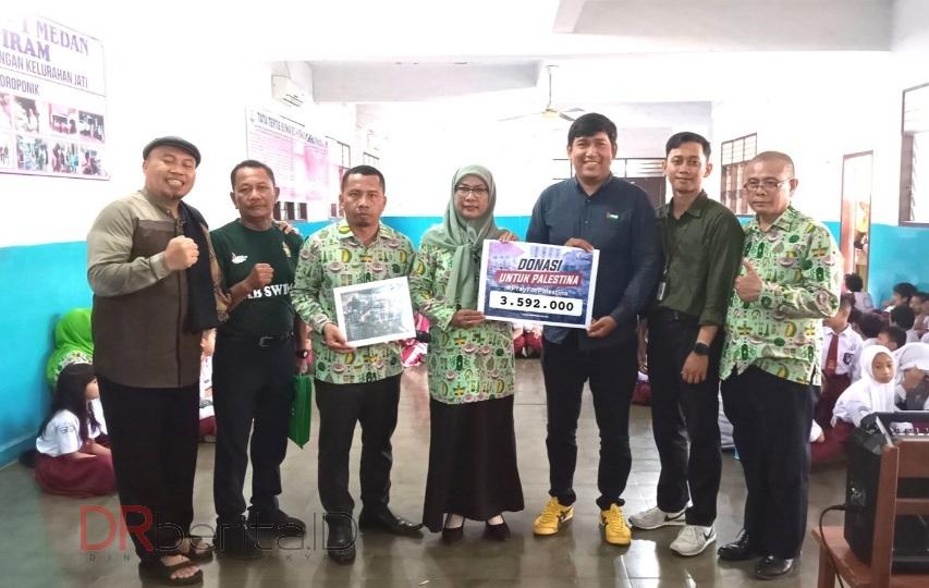 Lewat Dongeng Kemanusiaan, SD Bhayangkari 1 Medan Salurkan Donasi ke Palestina