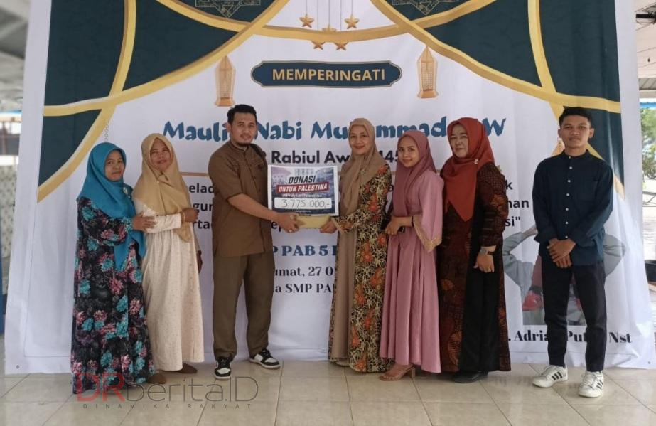 SMP PAB 5 Patumbak Bantu Palestina Melalui DDW
