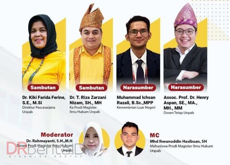 Peduli Imigran, Magister Hukum Unpab Gelar Webinar Perlindungan WNI di Luar Negeri