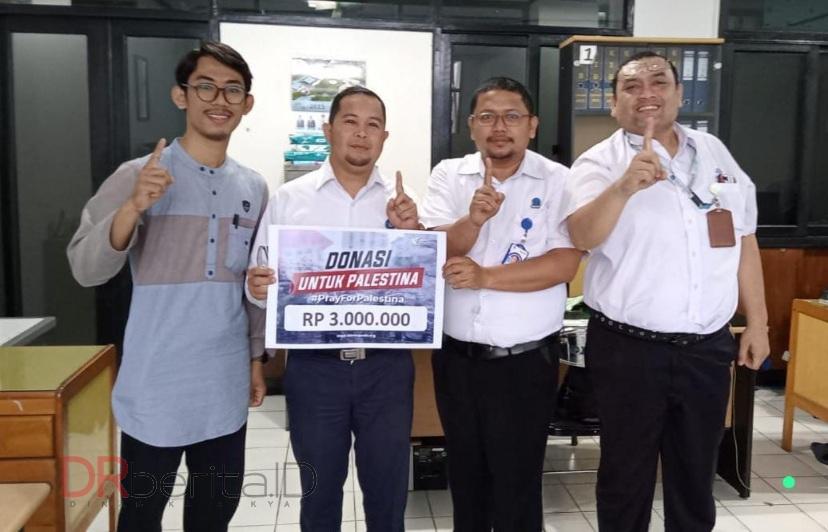 Jamaah Masjid An Nazhafah Komplek Tirtanadi Bantu Palestina Lewat DDW