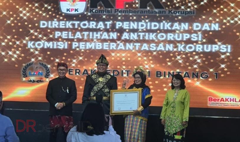 Direktorat Diklat KPK Terima Sertifikat Akreditasi dari LAN RI, Kategori Bintang 1