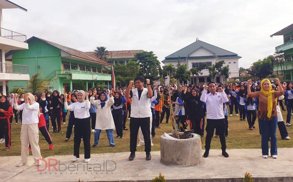 Mikail dan Rara AMIN Jalan Sehat Bareng Milenial Langkat