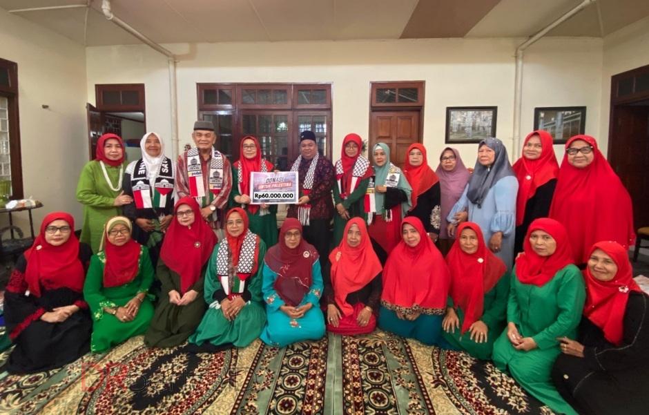 Pengajian Suka Maju Medan dan Jamaah Travel Al Falah Donasi Rp60 Juta ke Palestina