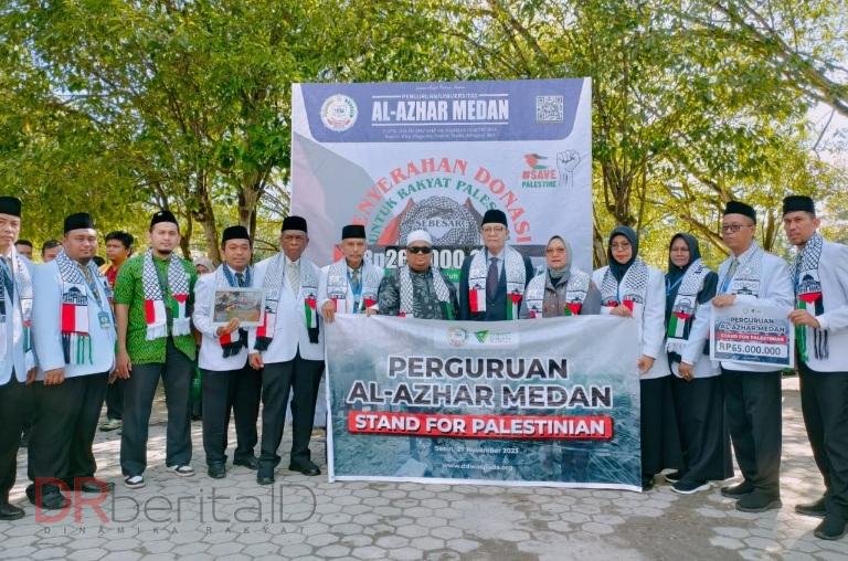 Al Azhar Medan Peduli Palestina Salurkan Donasi Rp65 Juta ke DDW