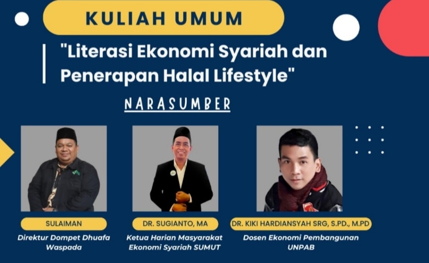 Tingkatkan Literasi Syariah, Ekonomi Pembangunan UNPAB Gelar Kuliah Umum Halal Lifestyle