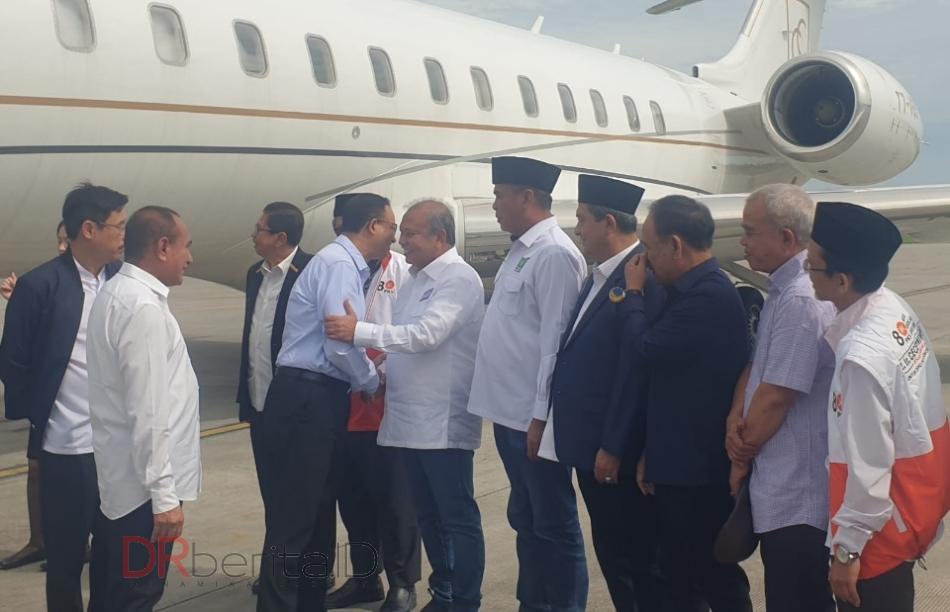 Bepe Jemput Capres Anies di KNIA Medan