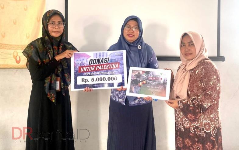 MIS Al Hidayah Medan Peduli Palestina Donasi Melalui DDW Rp5 Juta