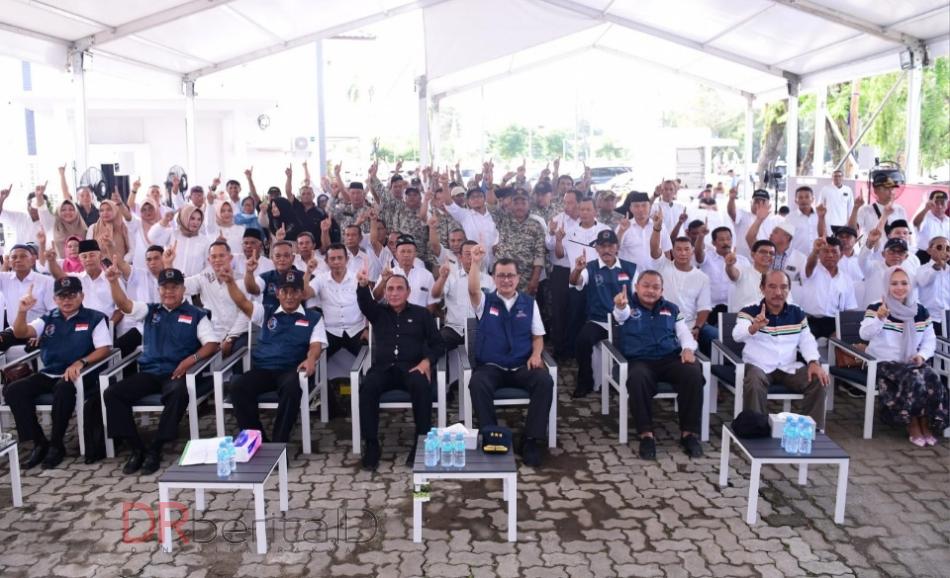 Ratusan Purnawirawan TNI Polri di Sumut Deklarasi Dukung Pasangan AMIN