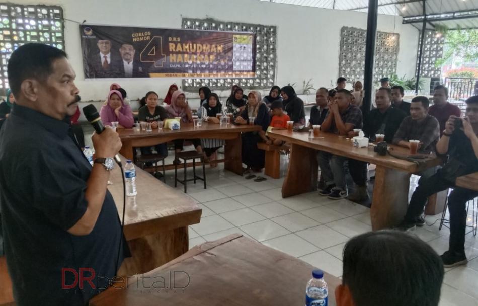 Temui Pendukung Medan Utara, Rahudman Harahap Maksimalkan Saksi TPS