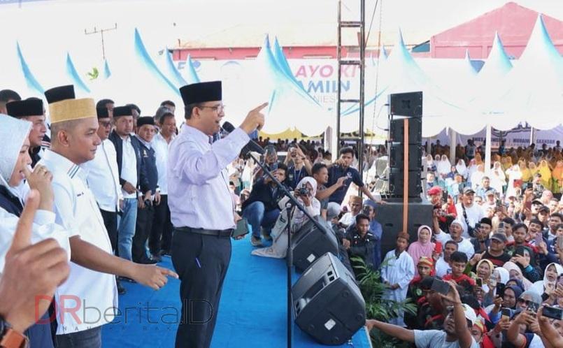 Anies Datang ke Tapteng, Tim Jurkam TPD AMIN Sumut Minta Maaf Jalan Terganggu
