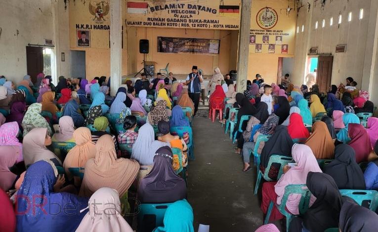 Demi Perubahan, Hj. Rita Ajak Ratusan Ibu Ibu Pilih Rahudmam Harahap
