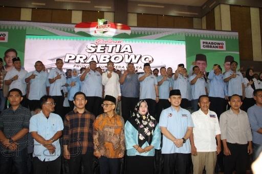 Relawan Setia Prabowo Sumut Targetkan Menang 1 Putaran
