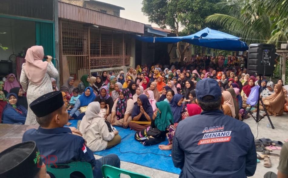 Hj. Rita Ajak Masyarakat Medan Pilih Anies dan Rahudman Harahap