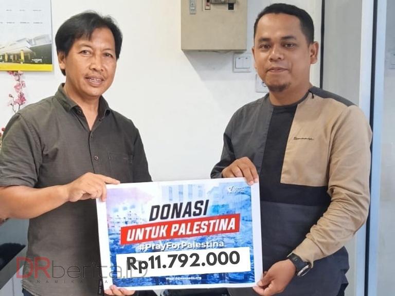 Jamaah Masjid Baiturrahman Peduli Palestina Donasi Rp11 Juta Melalui DDW