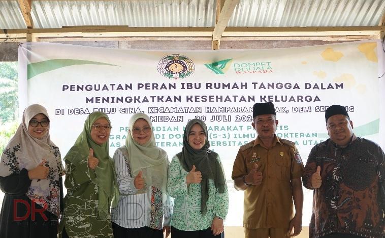 Tim PMP FK USU Adakan Penyuluhan Kesehatan Ibu Rumah Tangga di Desa Bulu Cina