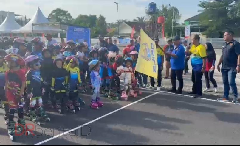 Semarak PON 2024, Ketua KONI Deliserdang Buka Kejuaraan Sepatu Roda se-Sumatera Utara