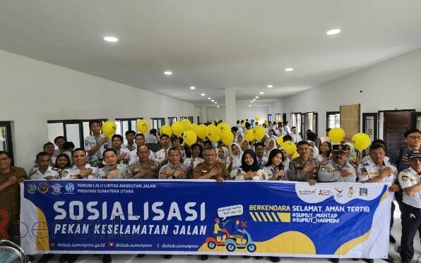 Dinas Perhubungan Sumut Sosialisasi Keselamatan Berlalulintas di 7 SMA/SMK Medan