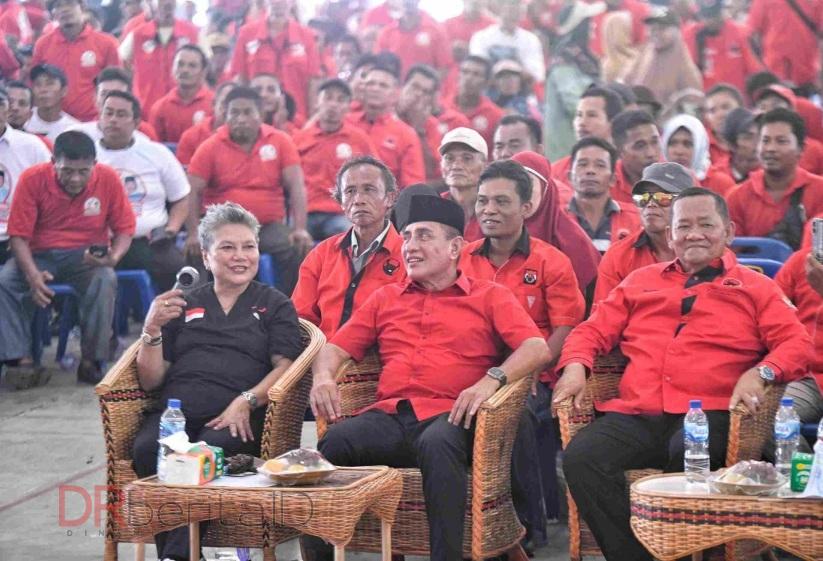 Ribka Tjiptaning Ajak Kader PDI Perjuangan Tapteng Menangkan Edy Rahmayadi - Hasan Basri