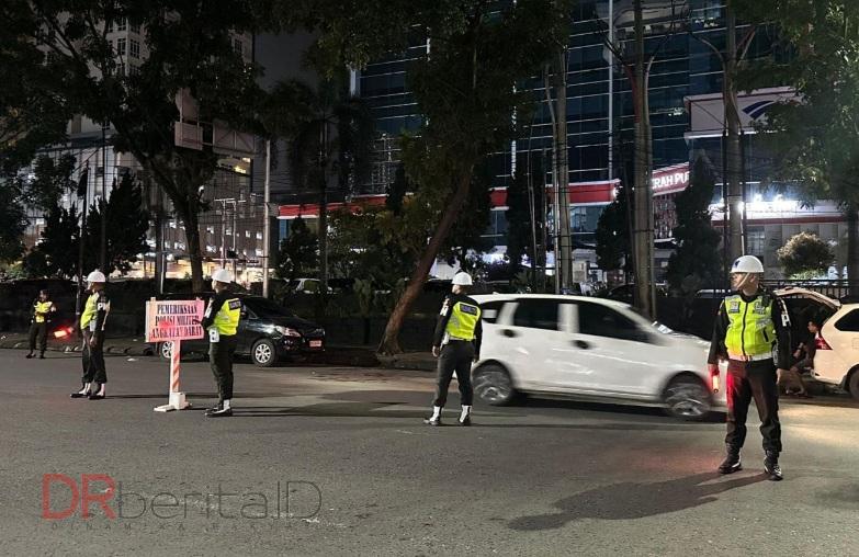 Antisipasi Kejahatan Jalanan, Denpom I/5 Medan Razia Malam Depan Menara BRI