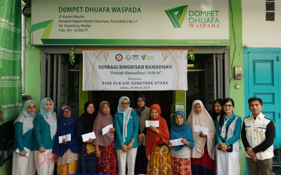PIKK PLN UID Sumut dan DDW Berbagi Bingkisan Ramadan 1446 H dari Zakat Para Karyawan
