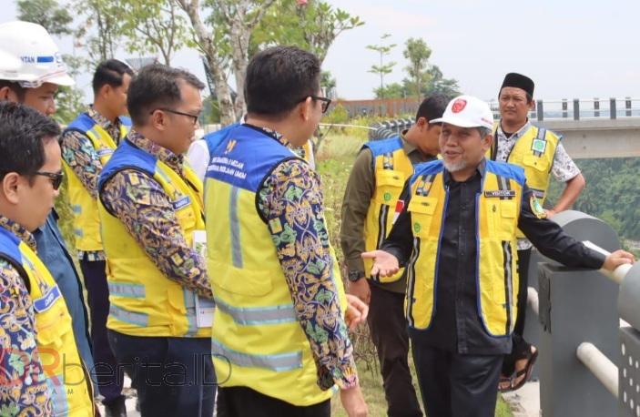 Senator Nuh Tinjau Progres Bendungan Lau Simeme dan Berdialog Dengan Masyarakat Sekitar