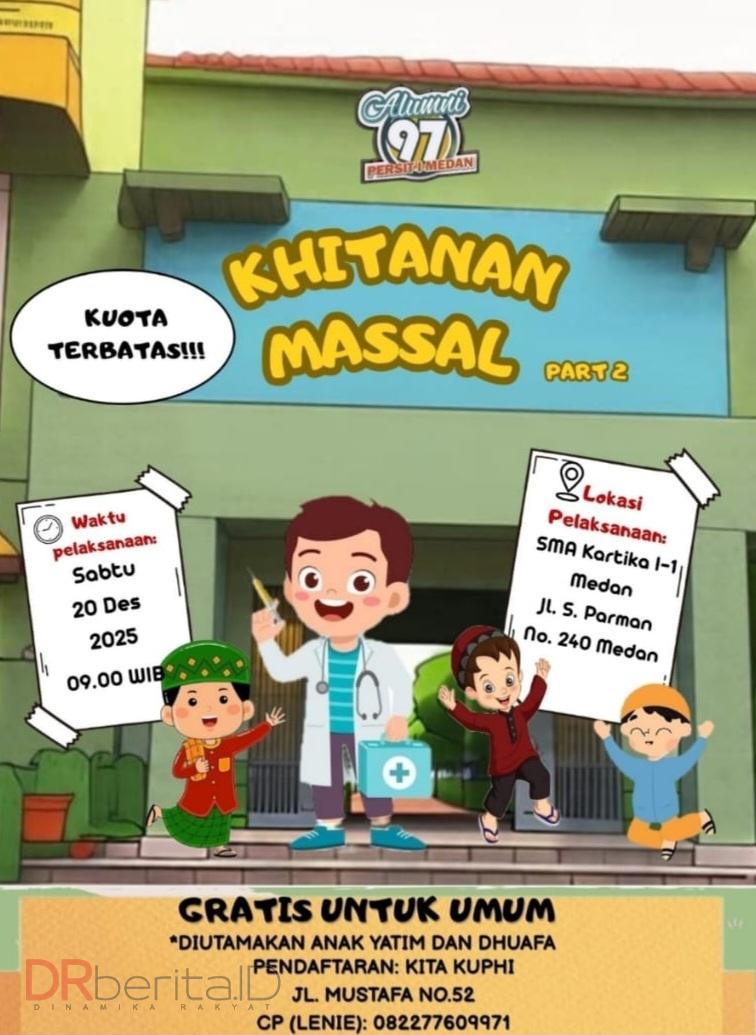 Alumni Kartika I-1 Medan Gelar Sunatan Massal Part 2 Pekan Depan