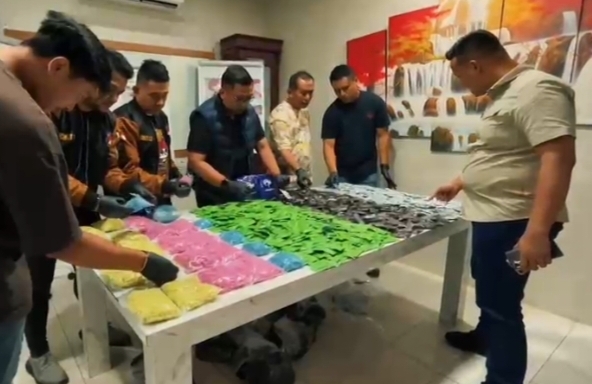 Polrestabes Medan Gagalkan Penyelundupan Narkoba Jumlah Besar di Kota Tanjungbalai