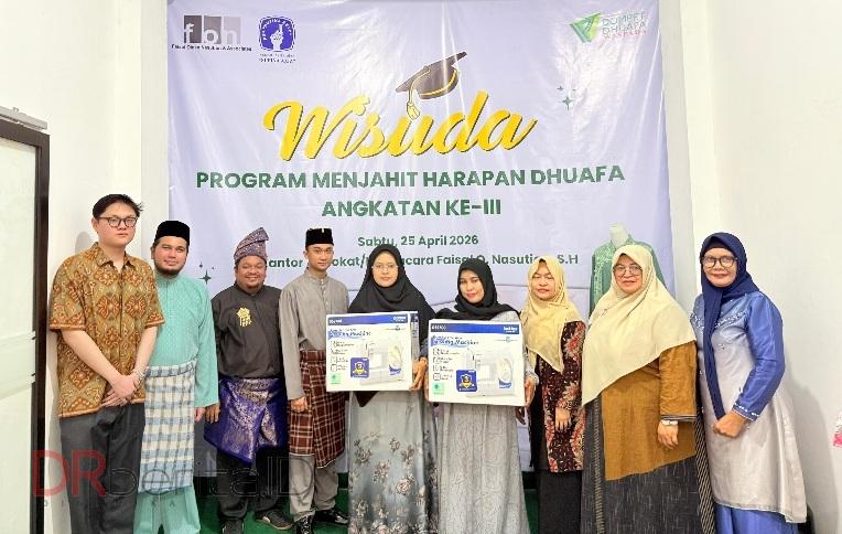 DDW Wisuda Peserta Pelatihan Menjahit Angkatan III: Sultan Deli Ucapkan Selamat