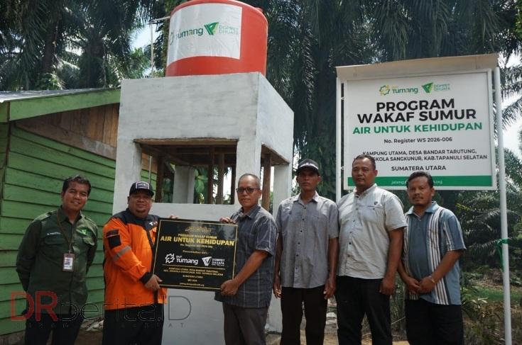 Dompet Dhuafa Waspada Resmikan 2 Wakaf Sumur di Tapanuli Selatan Untuk Warga Terdampak Bencana