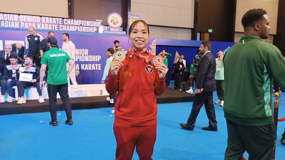 Mahasiswi USU Juara Karate Asia, Leica Lubis Namanya