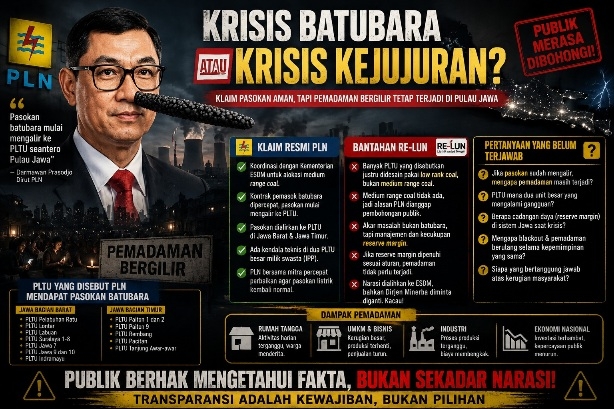 Baru Terpilih Lagi Jadi Dirut PLN, Darmawan Prasodjo Langsung Sebut Kementerian ESDM Soal Krisis Batubara