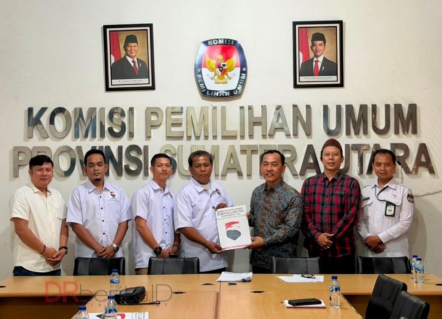 Partai Garuda Serahkan SK Kepengurusan Sumut ke KPU Provinsi