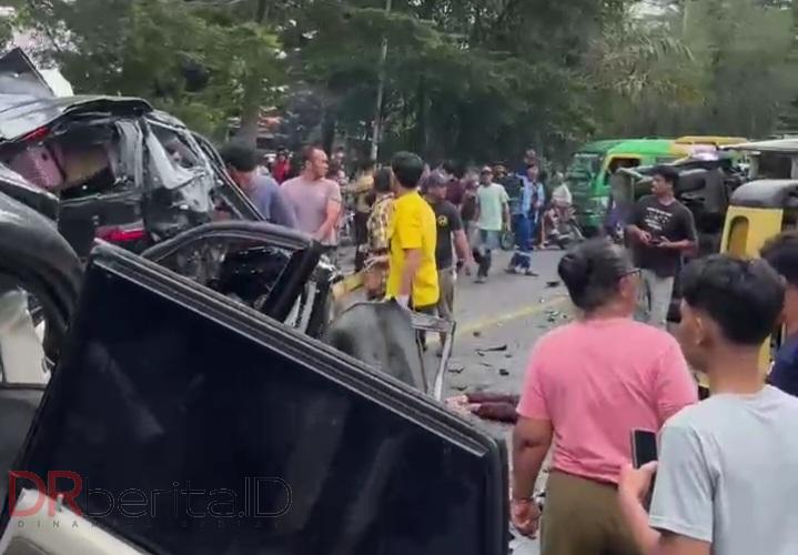Tabrakan Beruntun Depan Grand Hiil Sibolangit: 4 Orang Tewas 8 Luka Parah