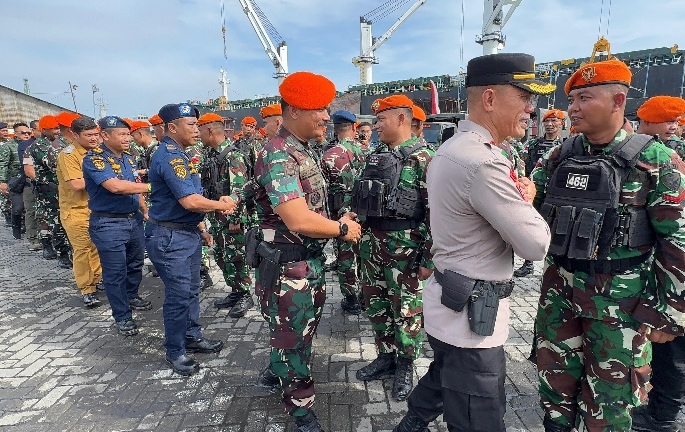 Selesai Tugas Jaga Perbatasa: Satgas Pamtas RI-PNG Batalyon Parako 463 Pasgat Tiba di Belawan