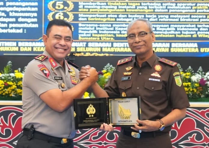 Polri dan Kejaksaan MoU Penegakan Hukum Tanpa Transaksional di Sumut