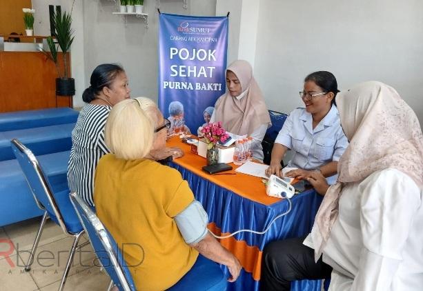 Pojok Sehat Bank Sumut Program Rutin Bagi Nasabah Pensiunan